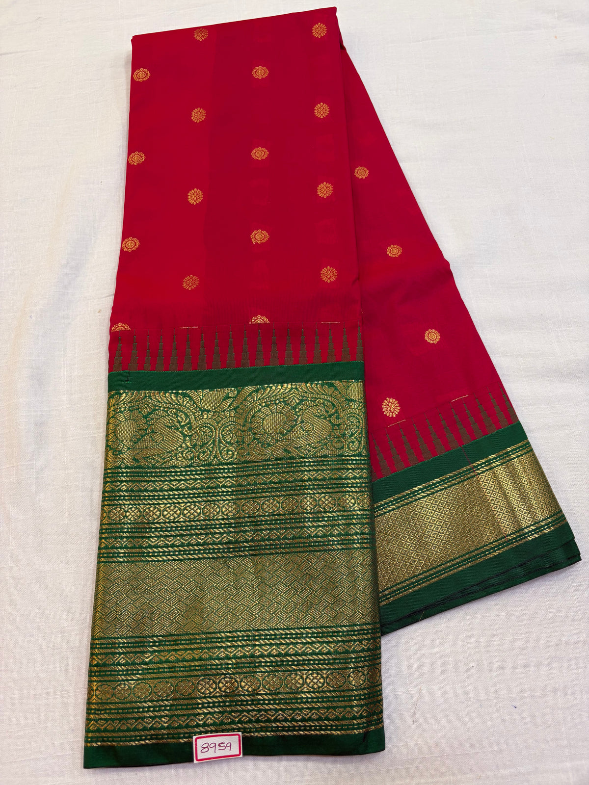 Semi Gadwal Silk Big Border Saree