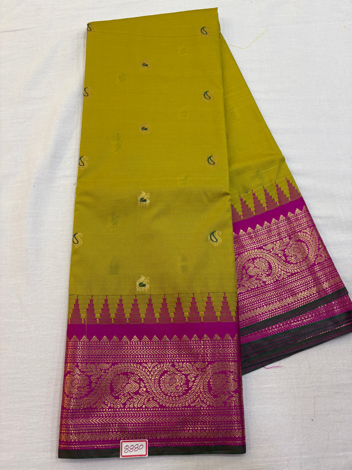 Semi Gadwal Silk Small Border Saree