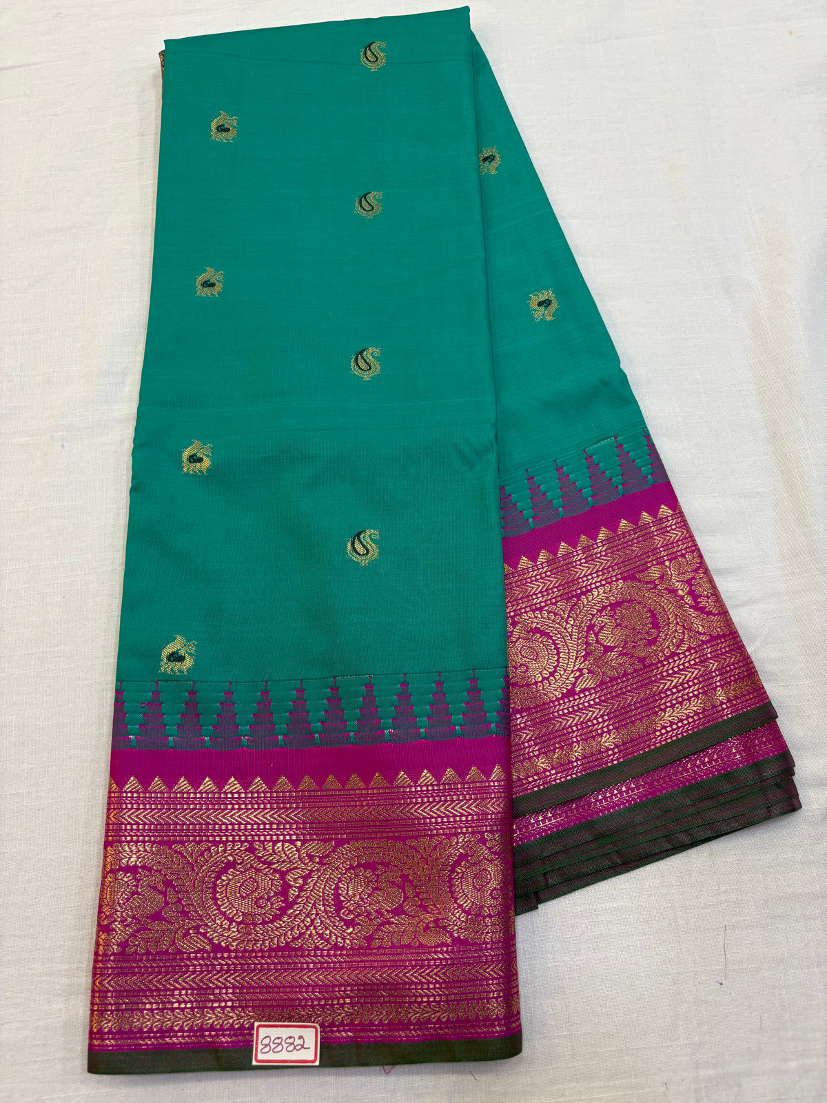 Semi Gadwal Silk Small Border Saree
