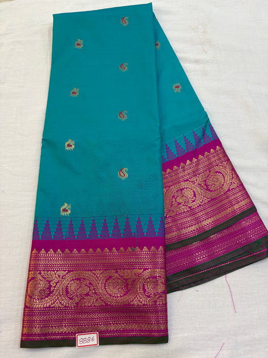 Semi Gadwal Silk Small Border Saree