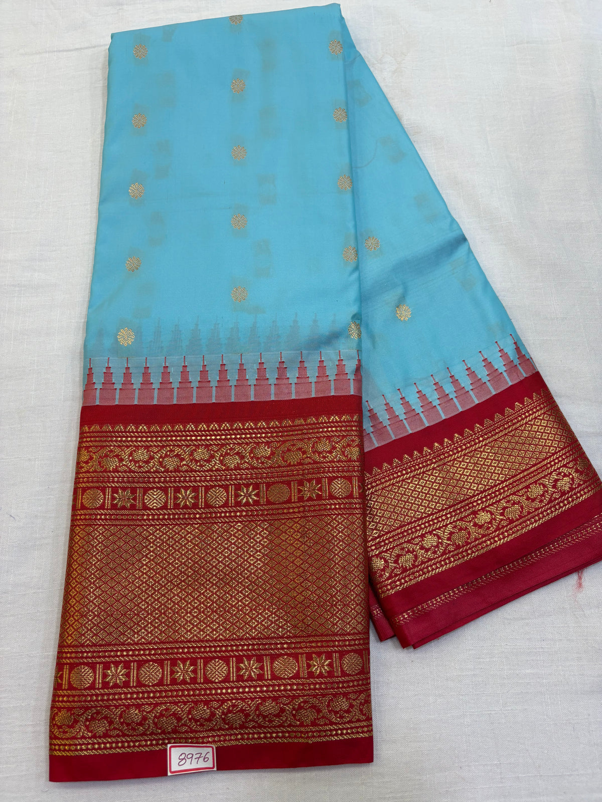 Semi Gadwal Silk Big Border Saree