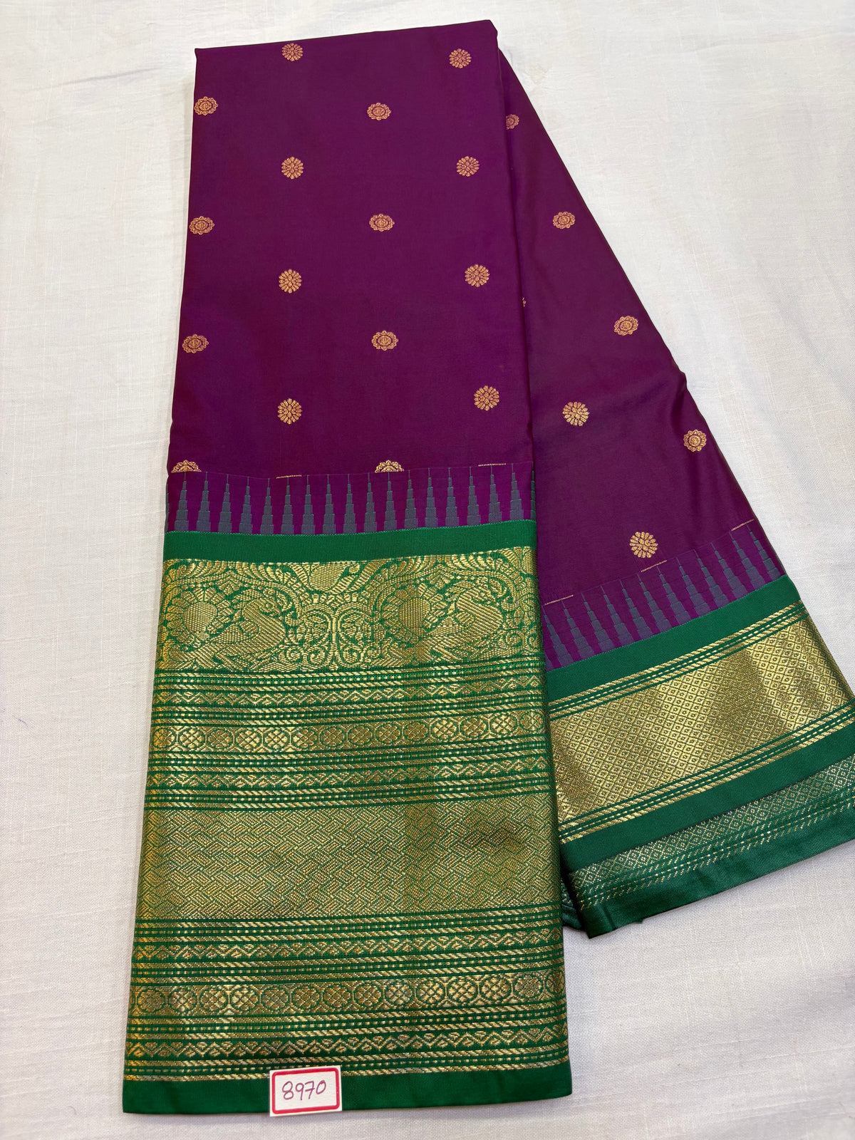 Semi Gadwal Silk Big Border Saree