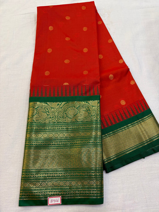 Semi Gadwal Silk Big Border Saree