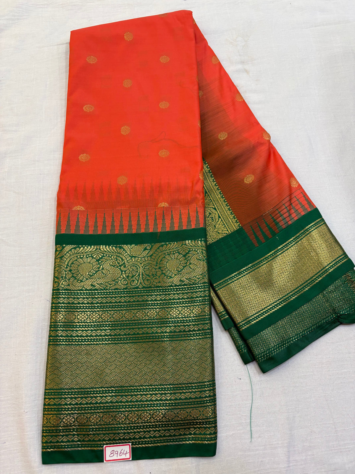 Semi Gadwal Silk Big Border Saree