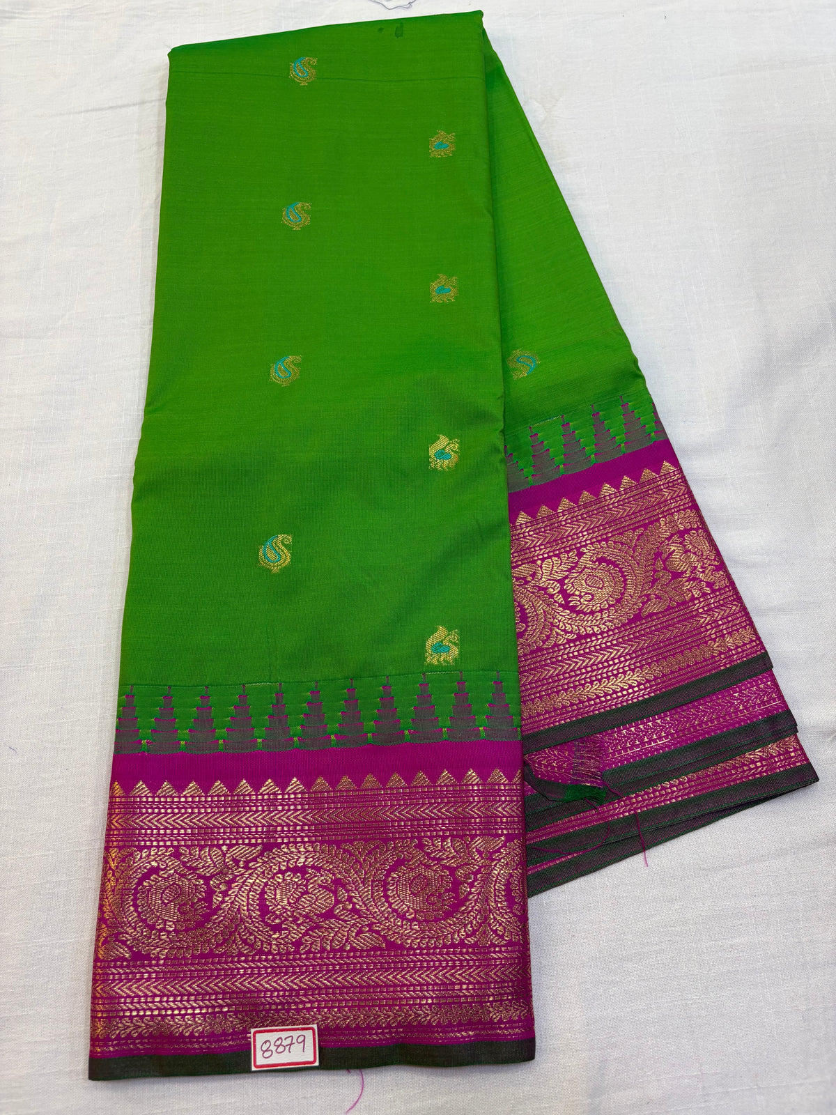 Semi Gadwal Silk Small Border Saree