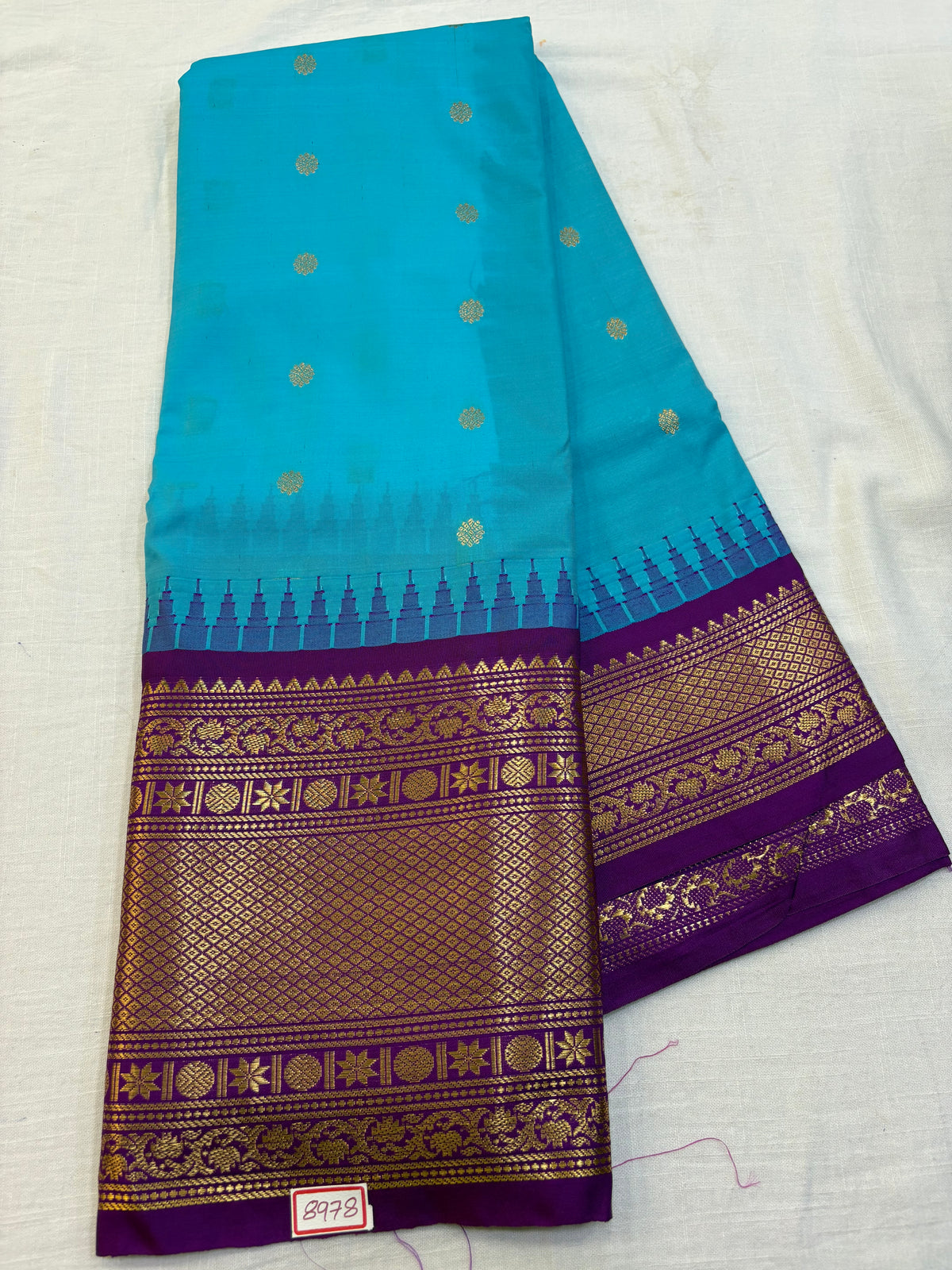 Semi Gadwal Silk Big Border Saree