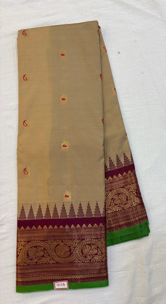 Semi Gadwal Silk Small Border Saree