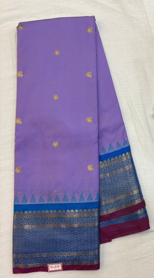 Semi Gadwal Silk Small Border Saree