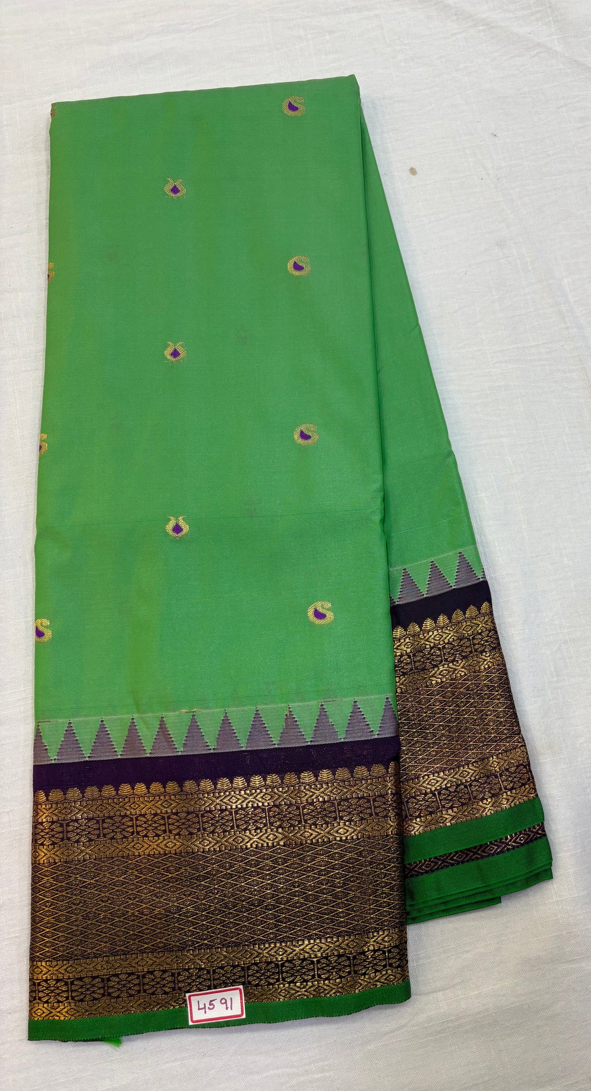 Semi Gadwal Silk Small Border Saree