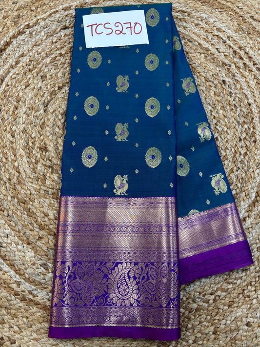Semi Kanchi Butta Sarees