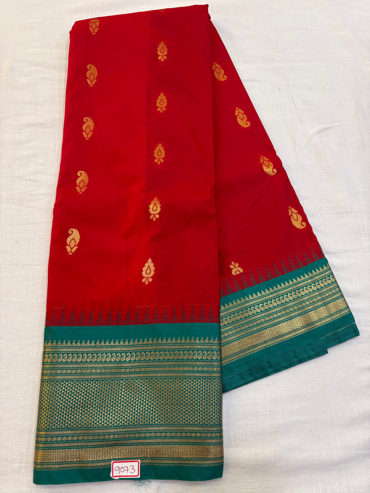 Semi Gadwal Silk Saree Small Border