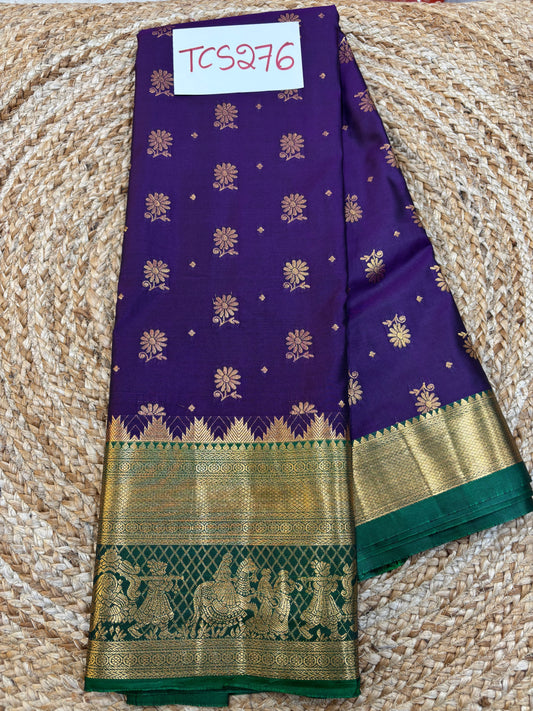 Semi Kanchi Butta Sarees