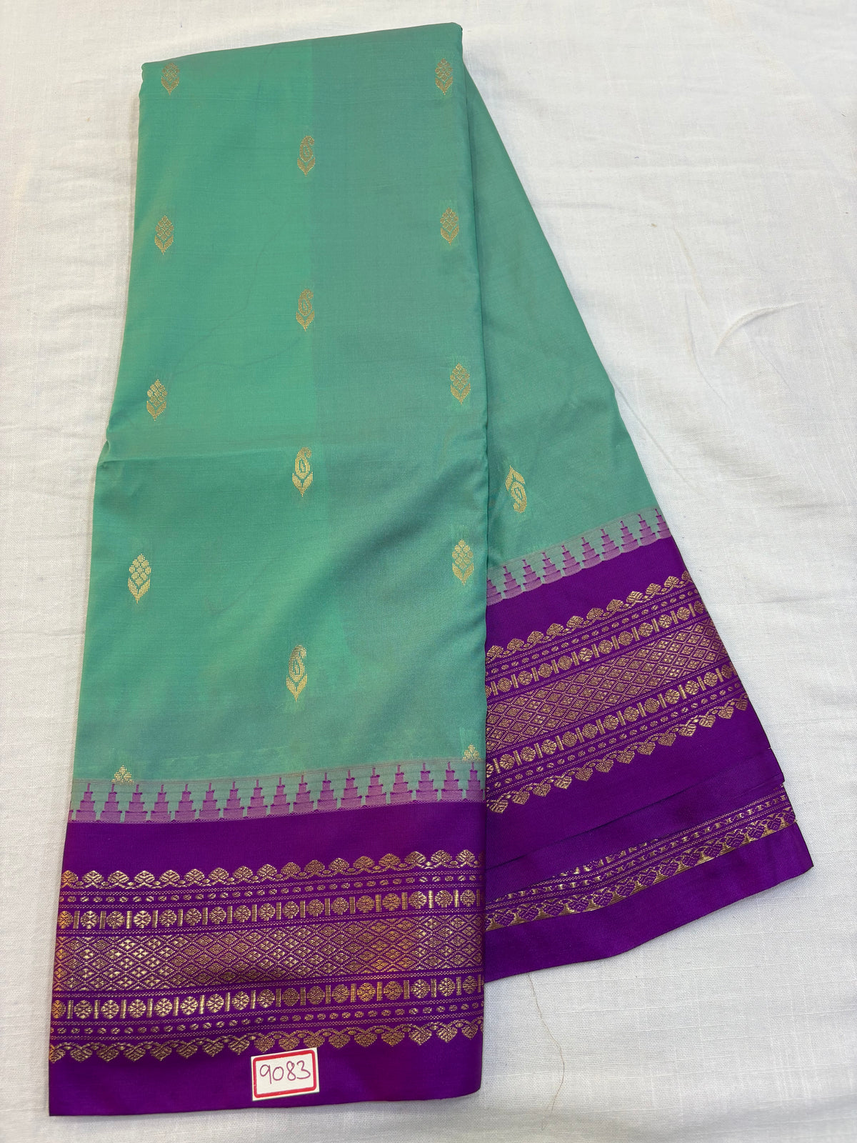 Semi Gadwal Silk Saree Small bordee