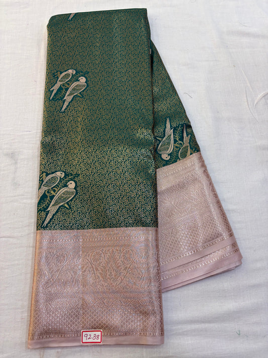 Semi Kanchi Pattu Saree - Pencil Work