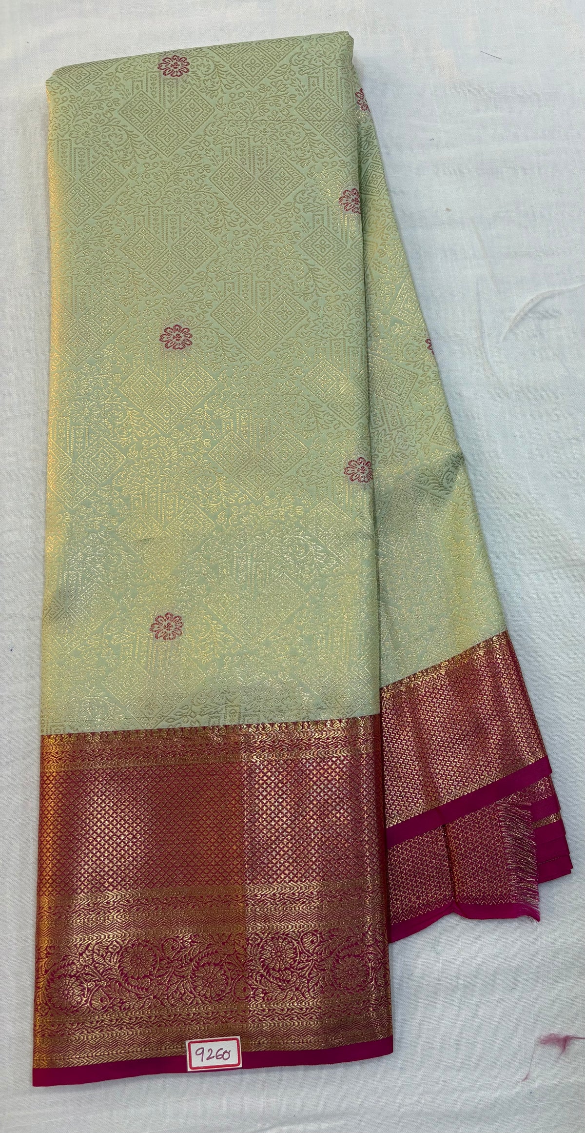 Semi Kanchi Pattu Saree - Pencil Work