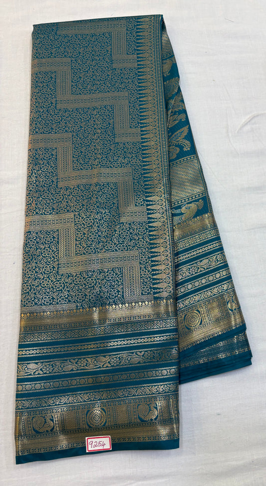 Semi Kanchi Pattu Saree - Pencil Work