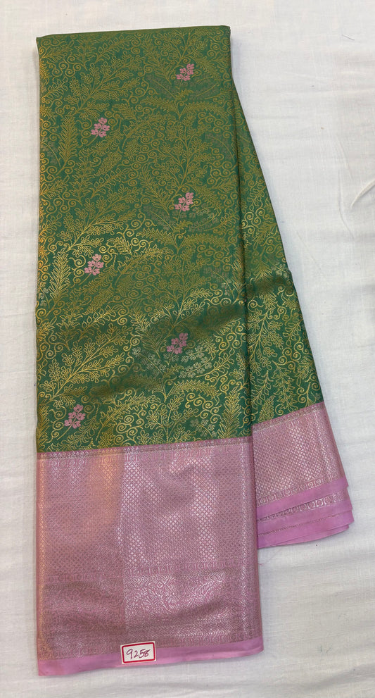 Semi Kanchi Pattu Saree - Pencil Work