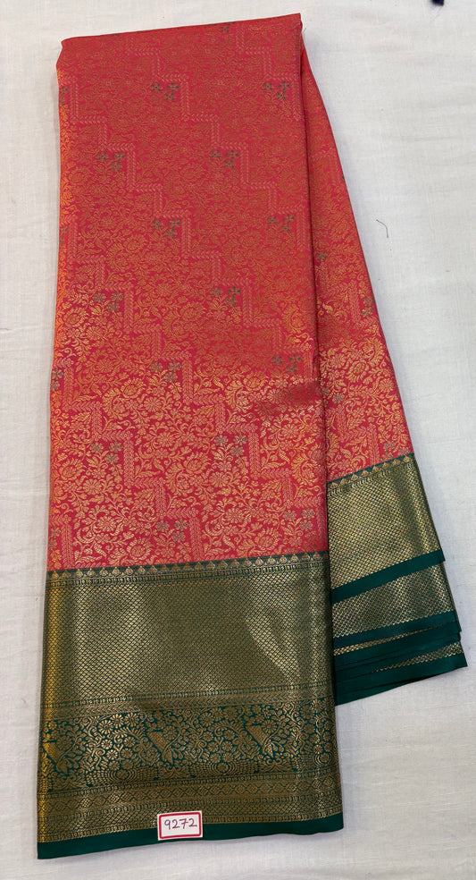 Semi Kanchi Pattu Saree - Pencil Work