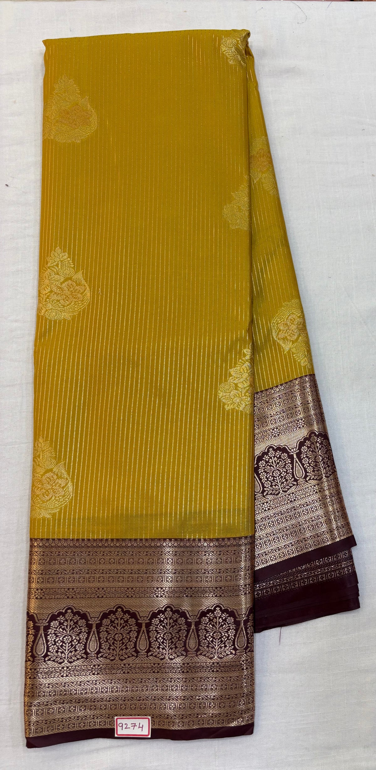 Semi Kanchi Pattu Saree - Pencil Work