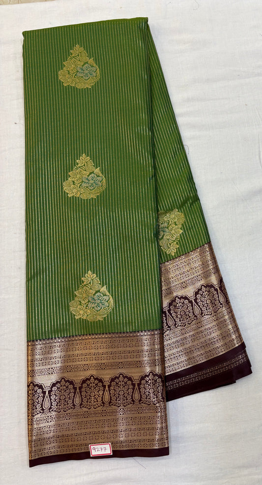 Semi Kanchi Pattu Saree - Pencil Work