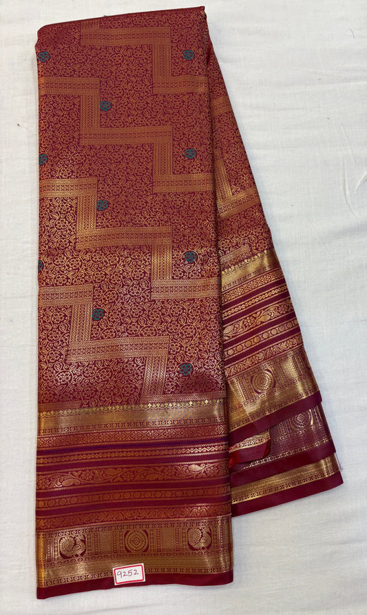 Semi Kanchi Pattu Saree - Pencil Work