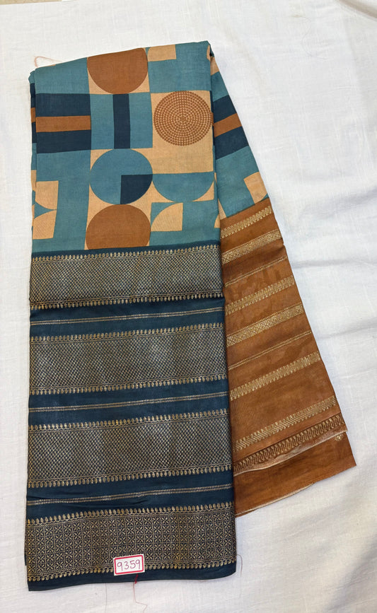Mysore Crepe Digital Printed Saree