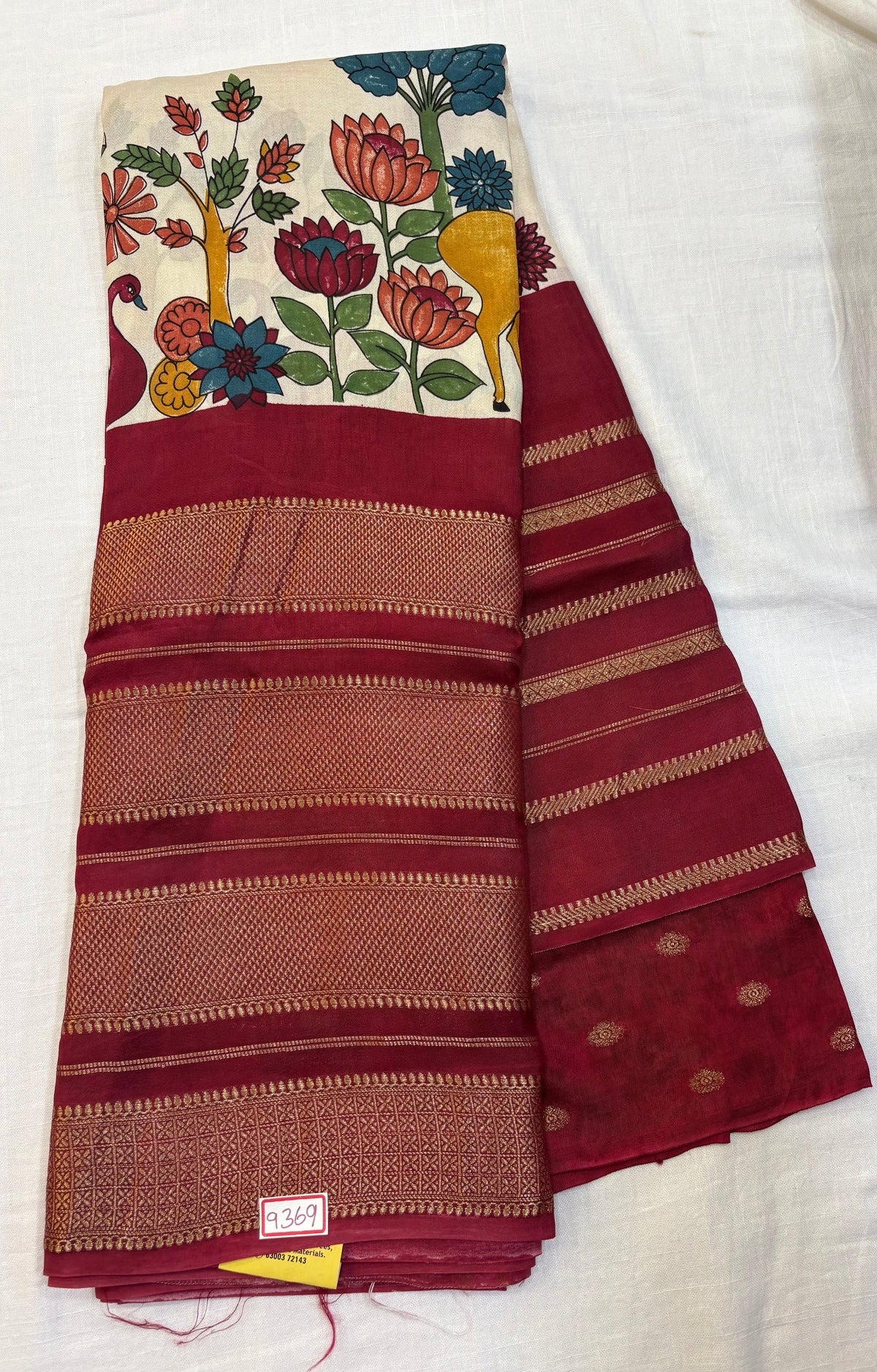 Mysore Crepe Digital Printed Saree