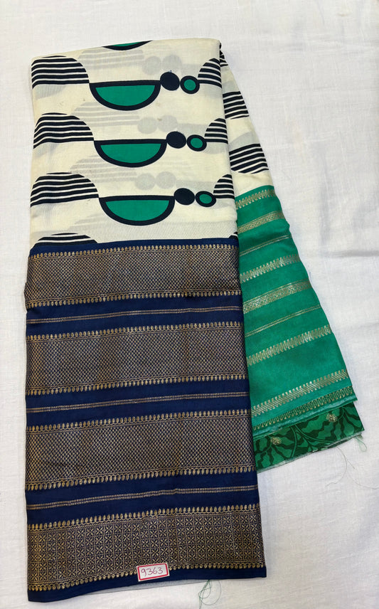 Mysore Crepe Digital Printed Saree