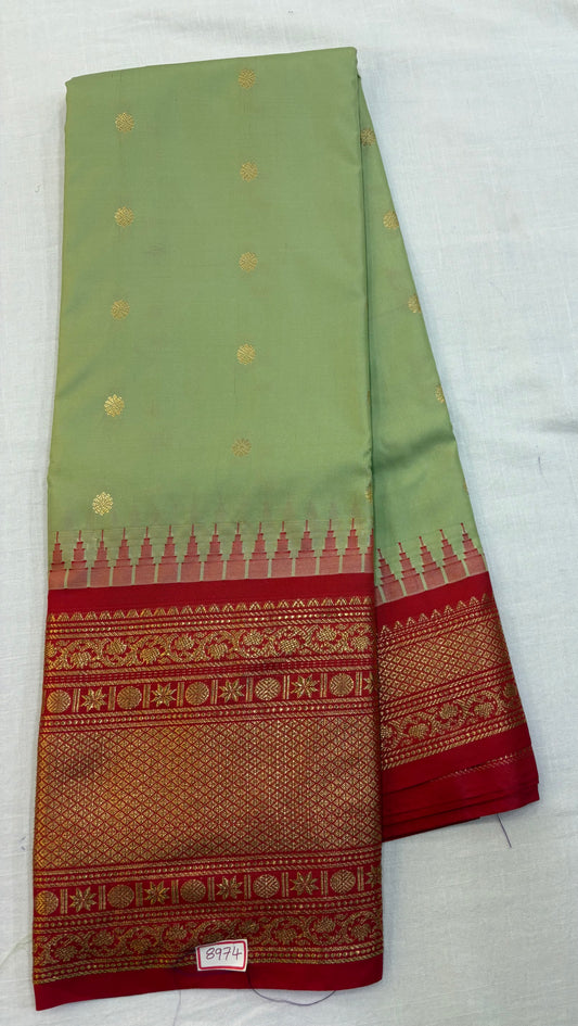 Semi Gadwal Silk Big Border Saree