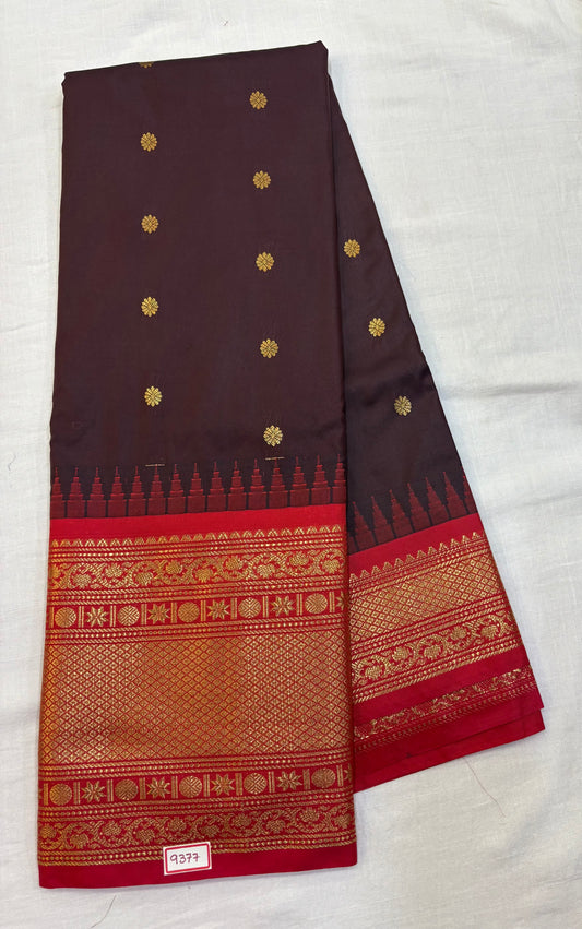 Semi Gadwal Silk Big Border Saree