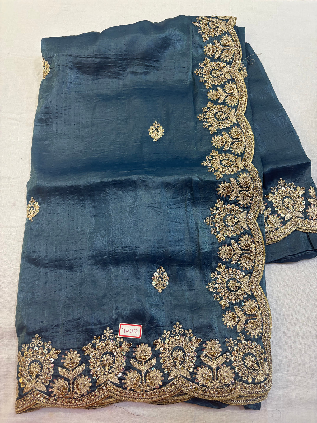 Space Silk Embroidery Saree