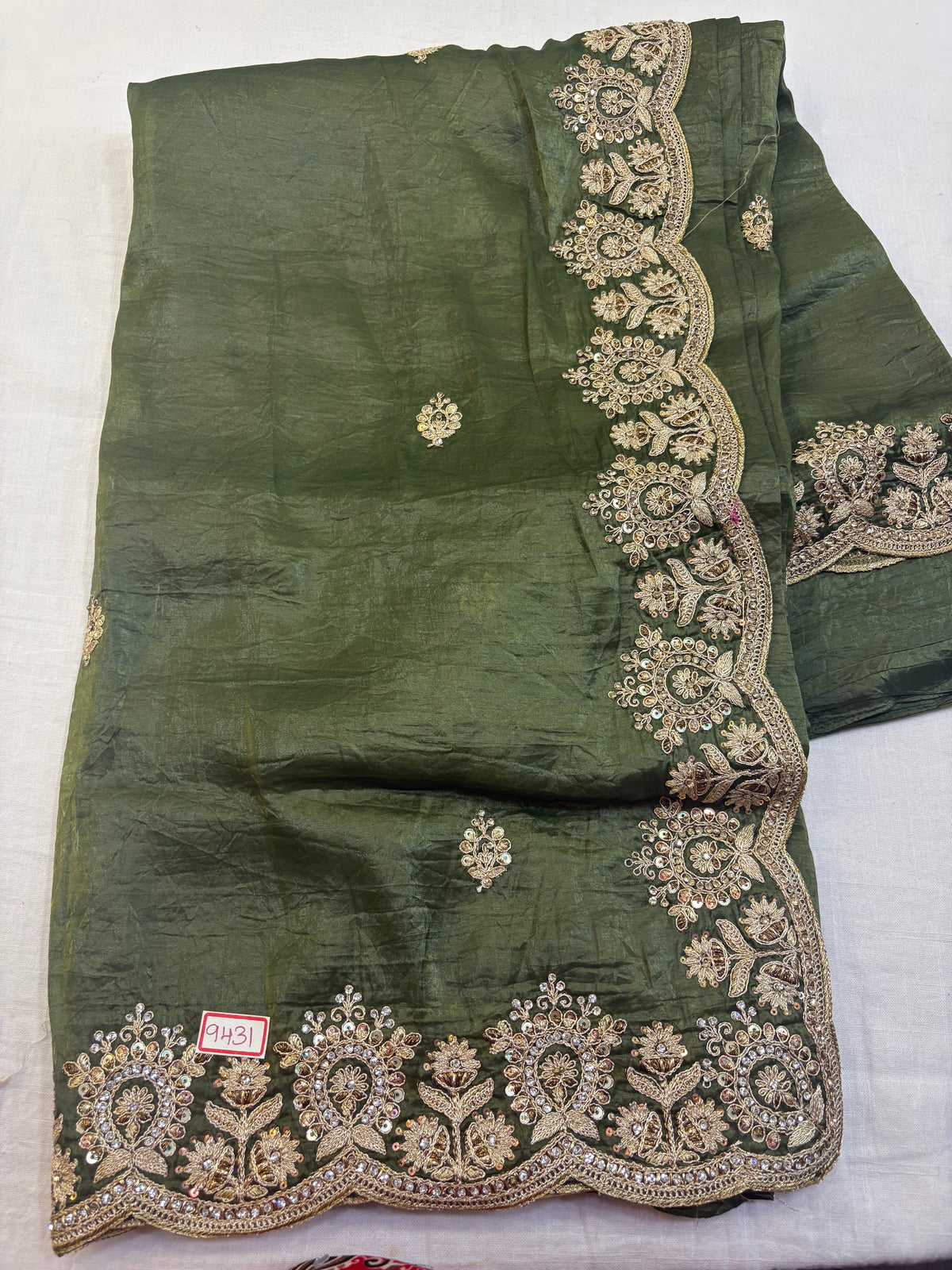Space Silk Embroidery Saree