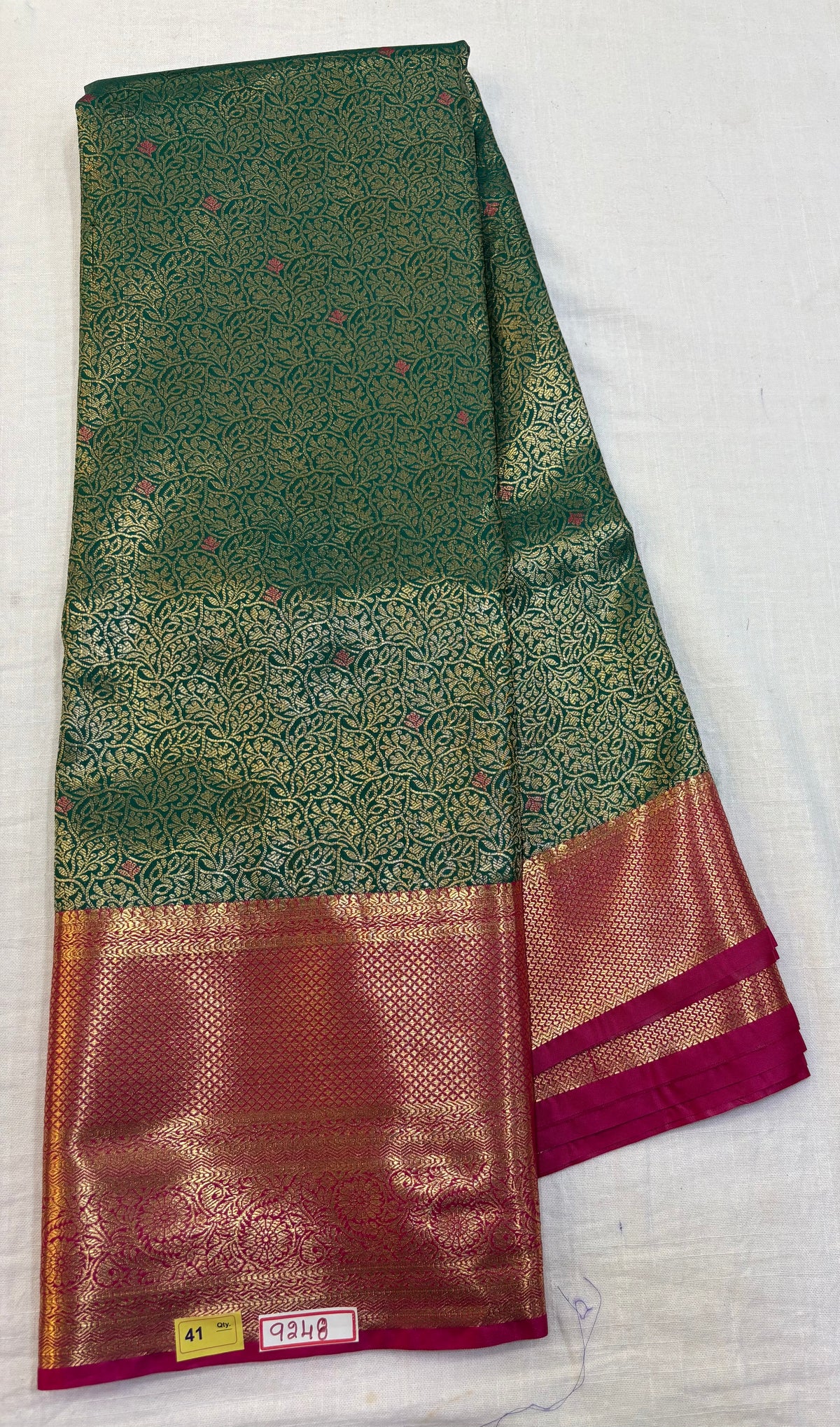 Semi Kanchi Pattu Saree - Pencil Work