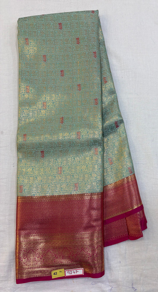 Semi Kanchi Pattu Saree - Pencil Work