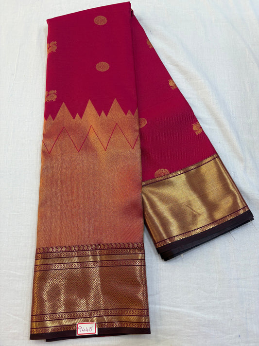 Skirt Border Semi Kanchi Pattu Saree