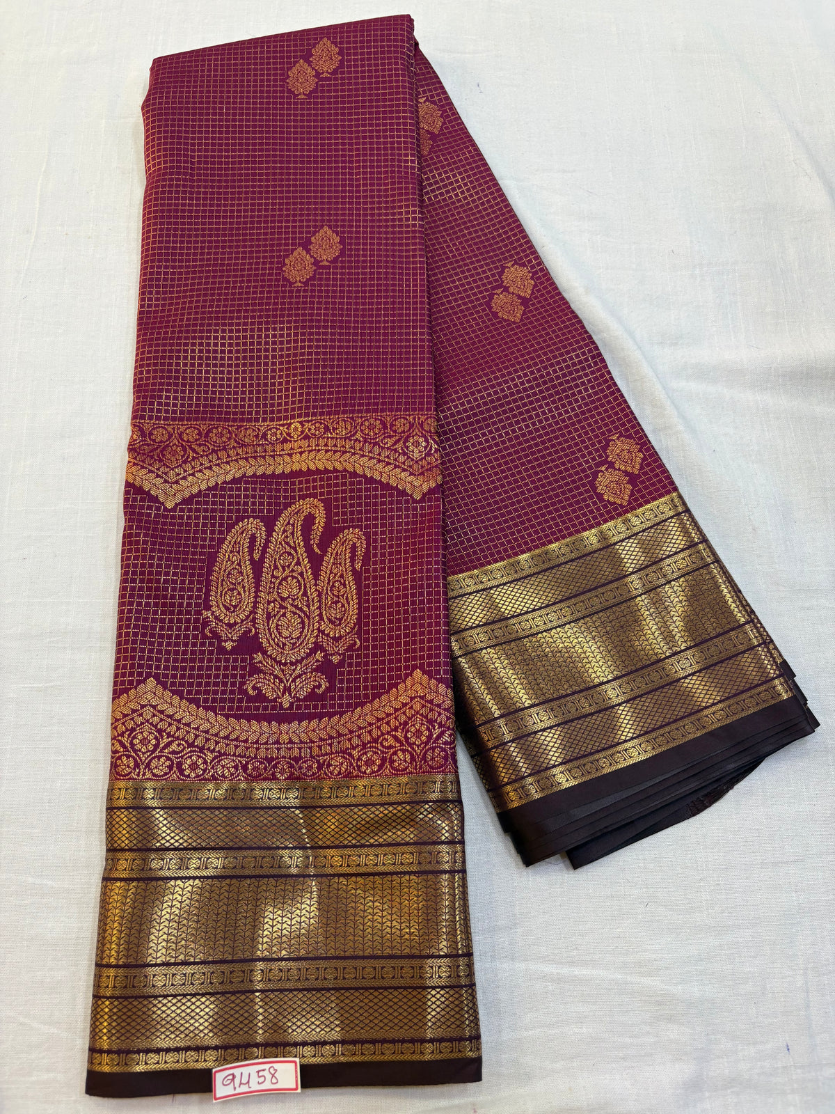 Skirt Border Semi Kanchi Pattu Saree
