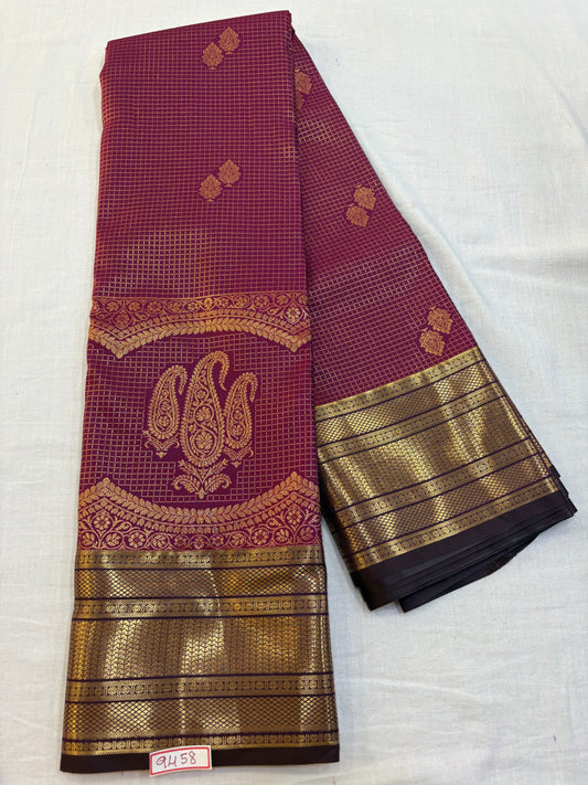 Skirt Border Semi Kanchi Pattu Saree