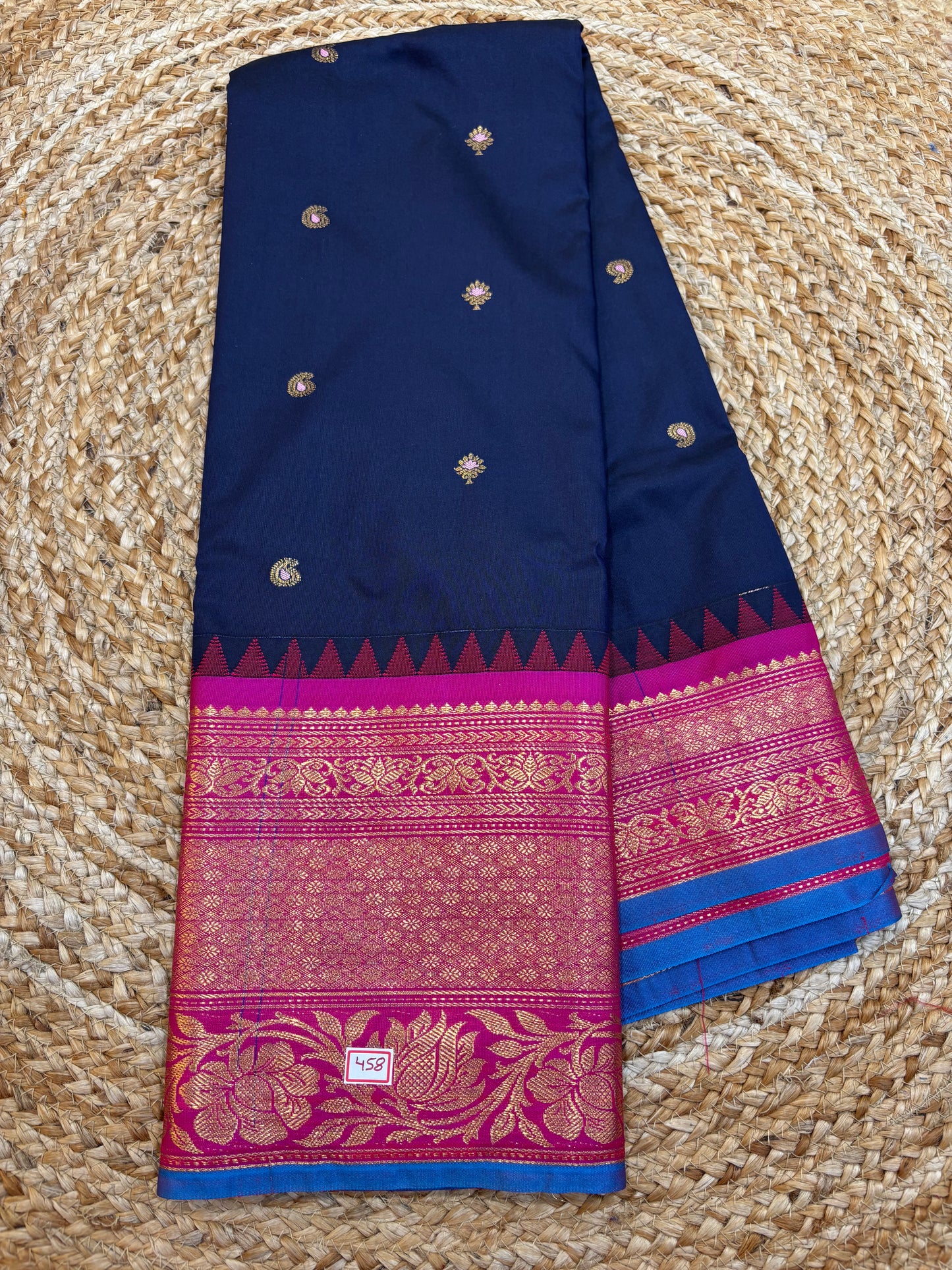 Semi Gadwal Silk Saree