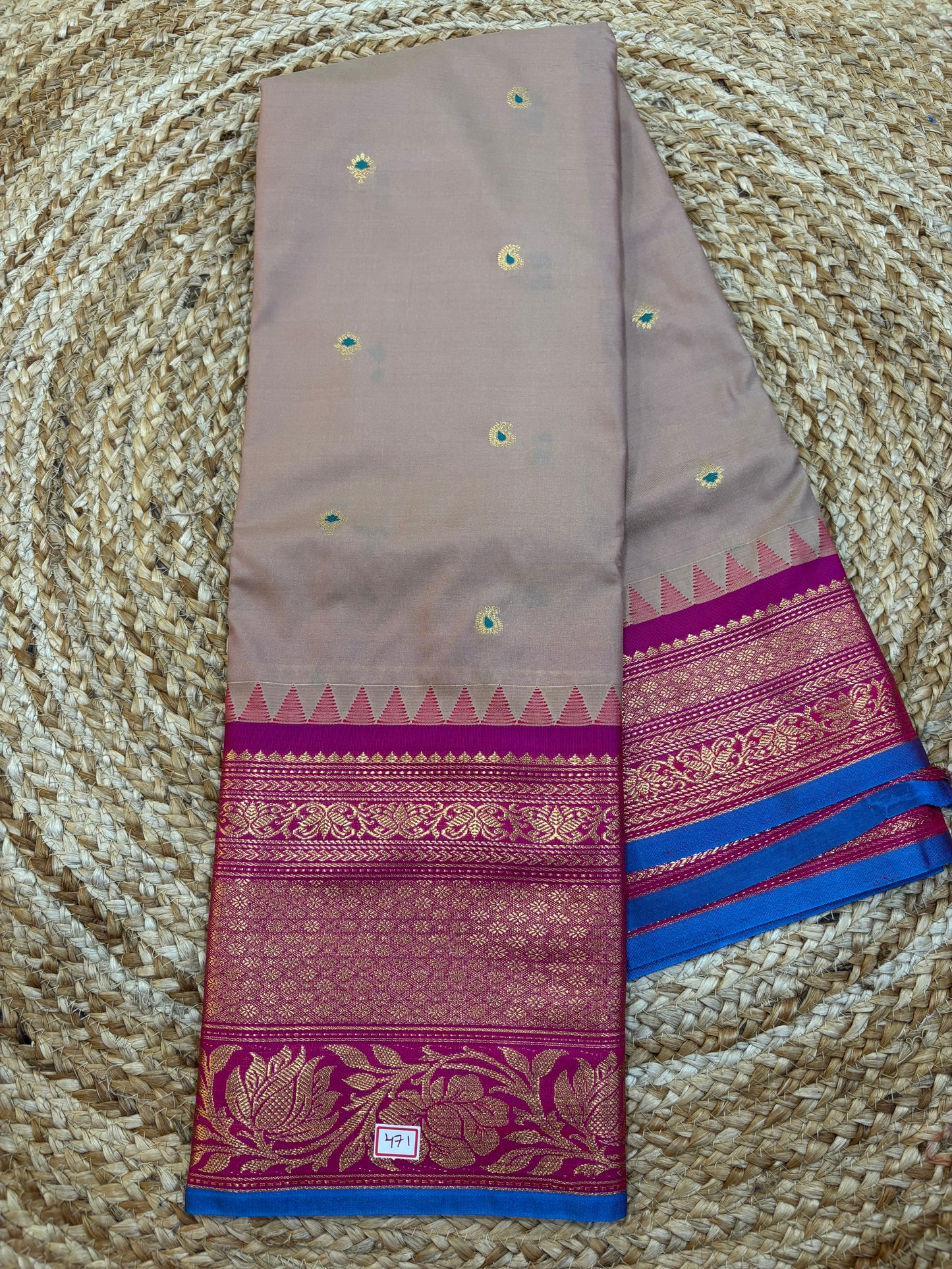 Semi Gadwal Silk Saree