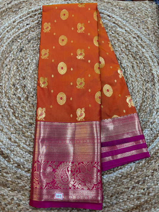 Semi Kanchi Butta Sarees