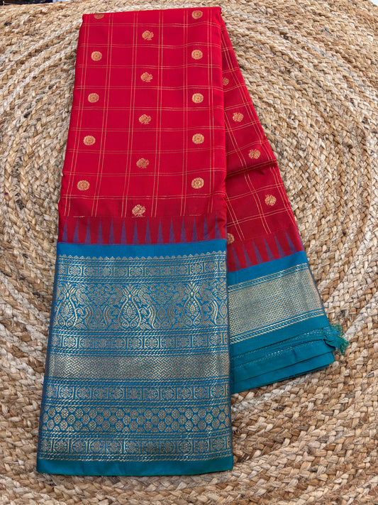 Semi Gadwal Silk Saree