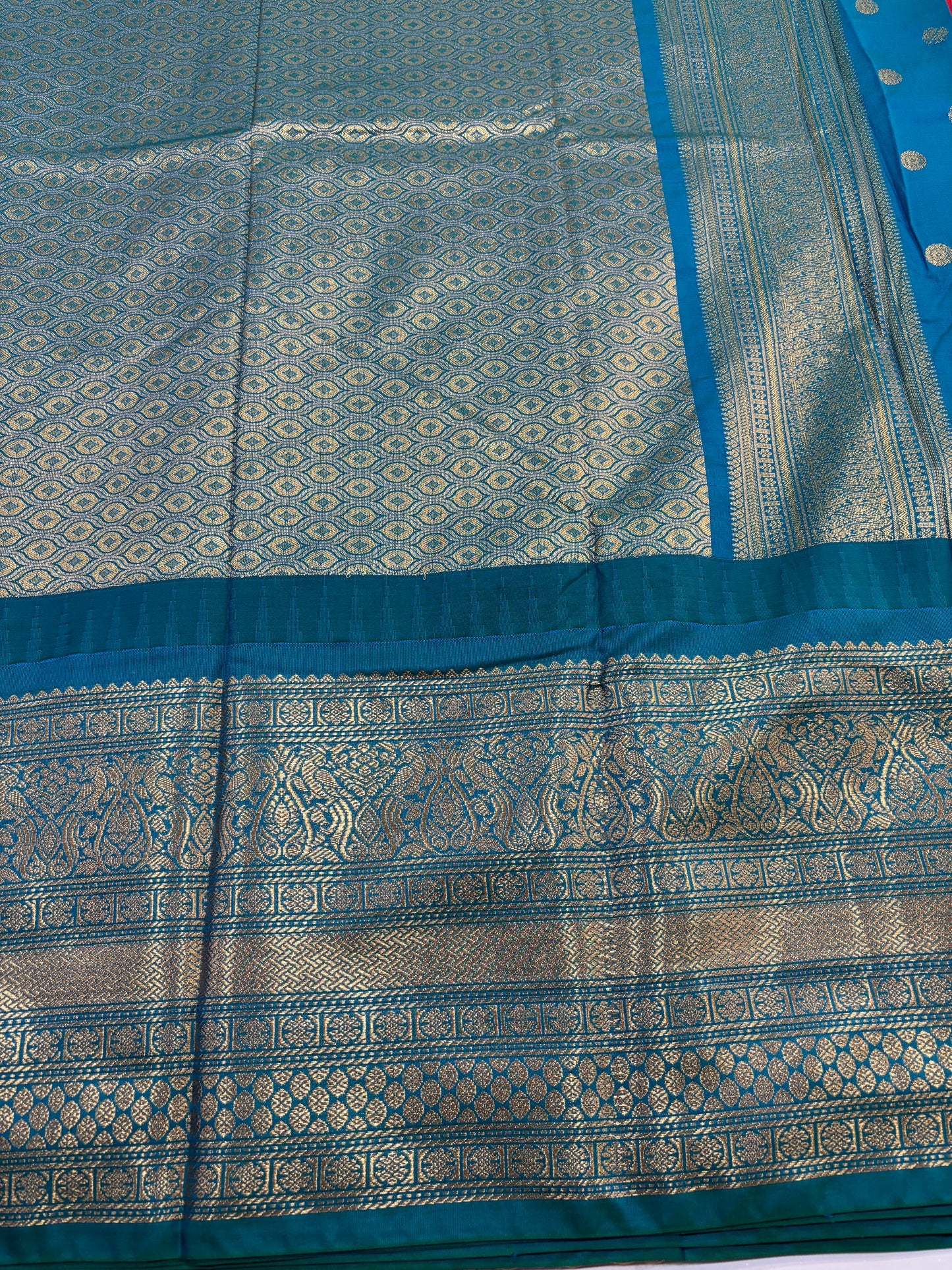 Semi Gadwal Silk Saree
