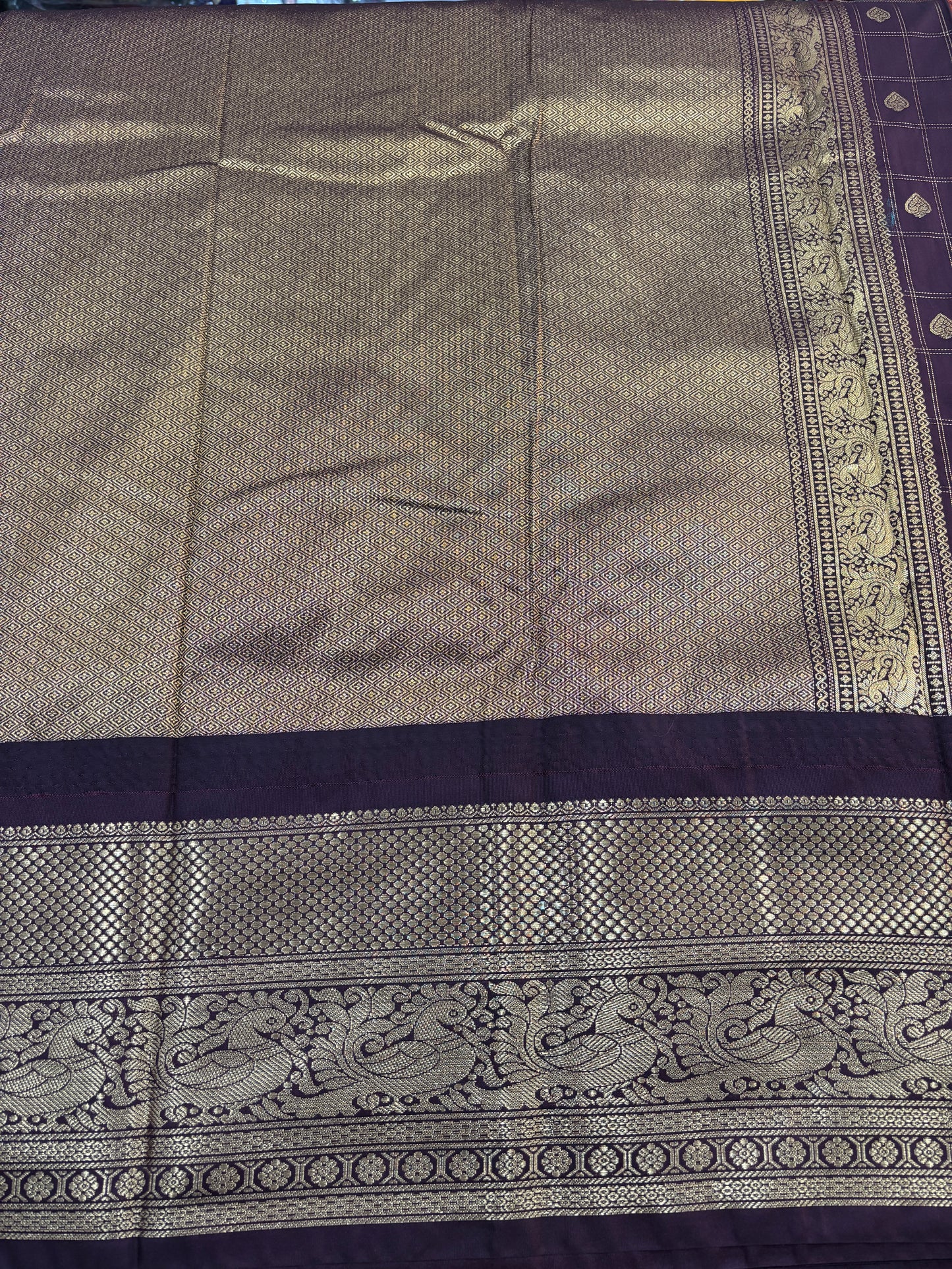 Semi Gadwal Silk Saree