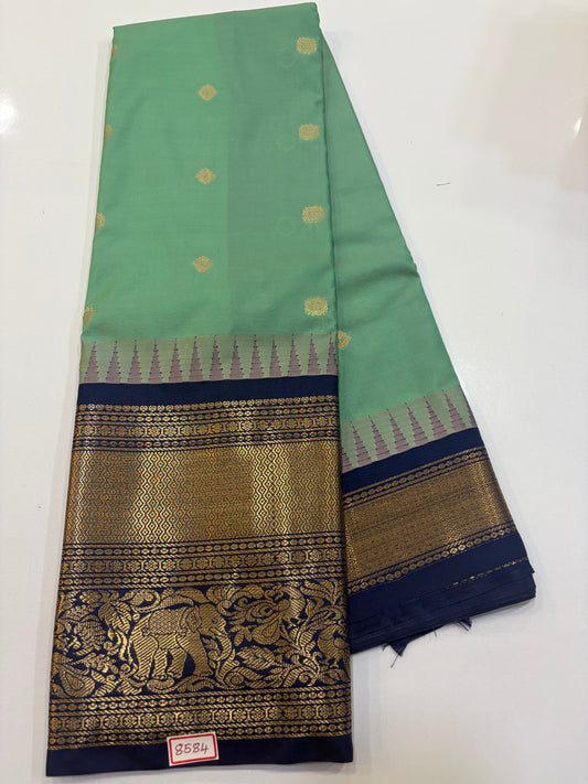 Semi Gadwal Silk Sarees Big Border