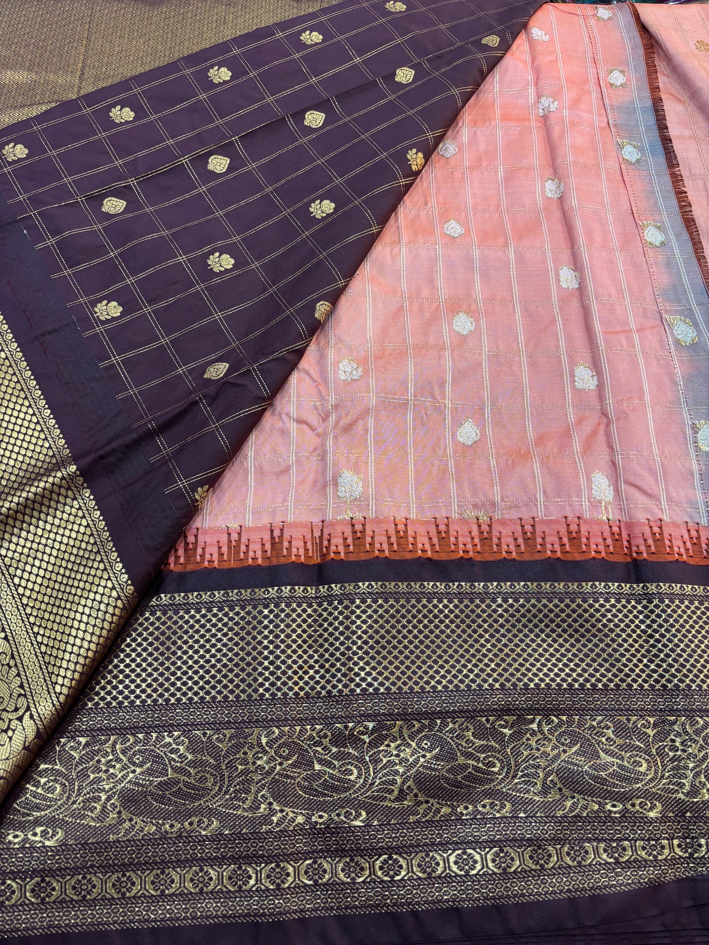 Semi Gadwal Silk Saree