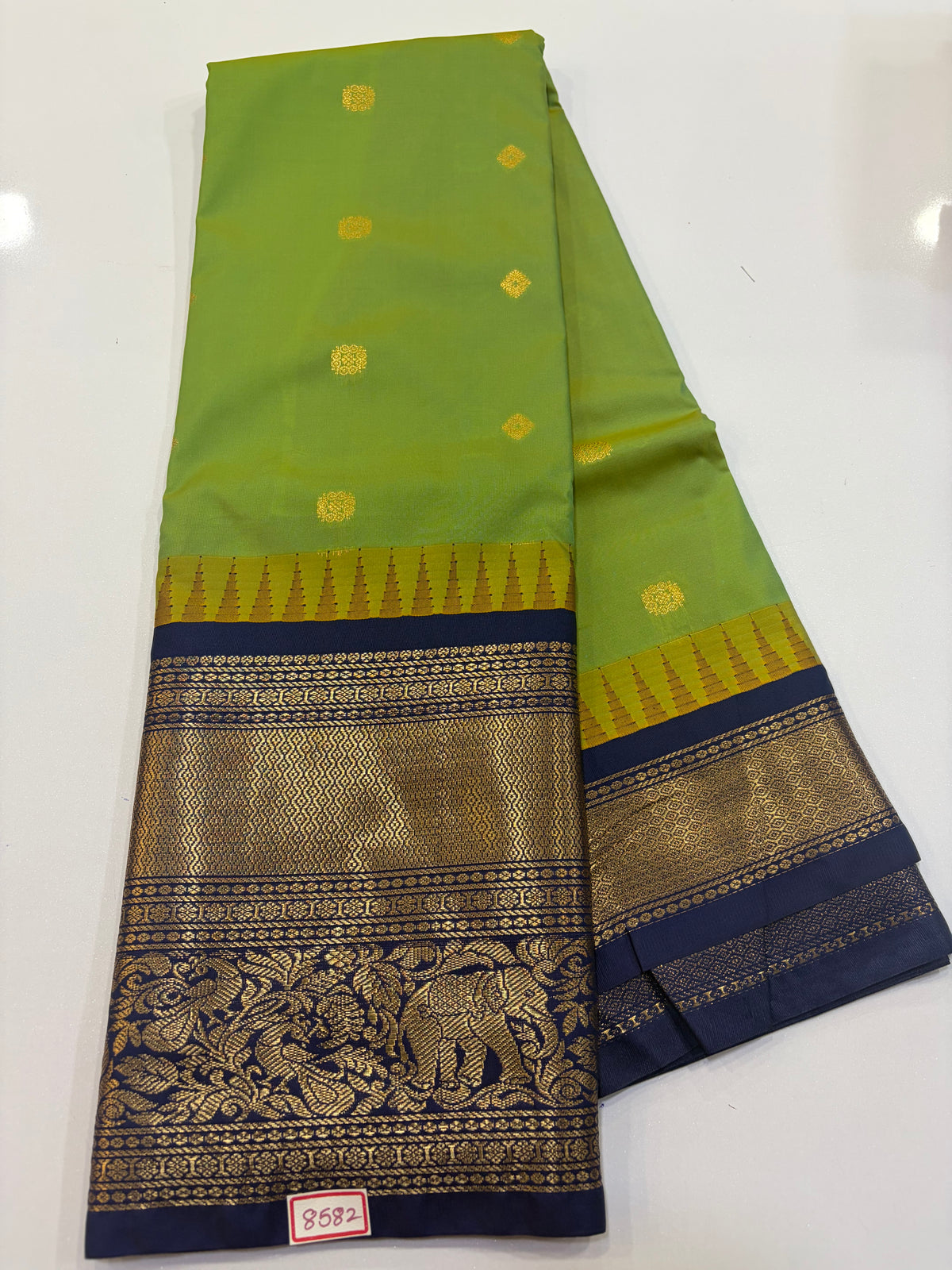 Semi Gadwal Silk Sarees Big Border