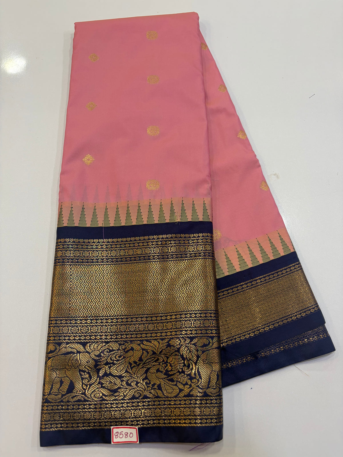 Semi Gadwal Silk Sarees Big Border