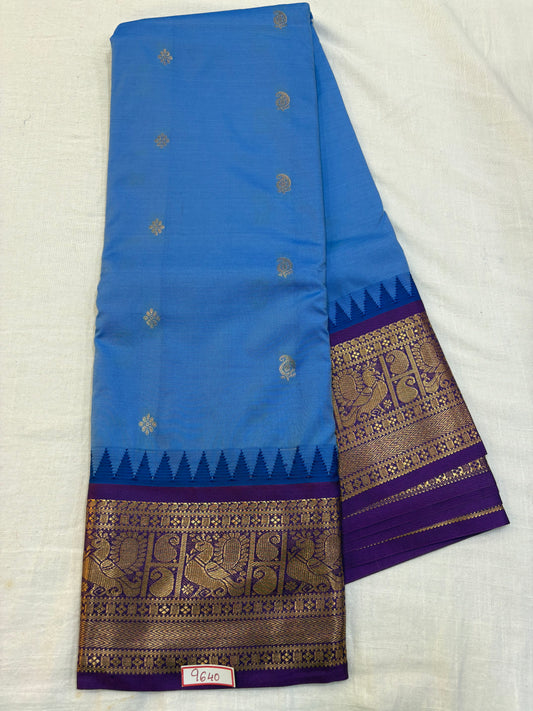 Semi Gadwal silk small border Saree