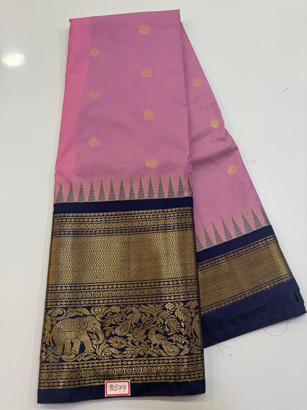 Semi Gadwal Silk Sarees Big Border