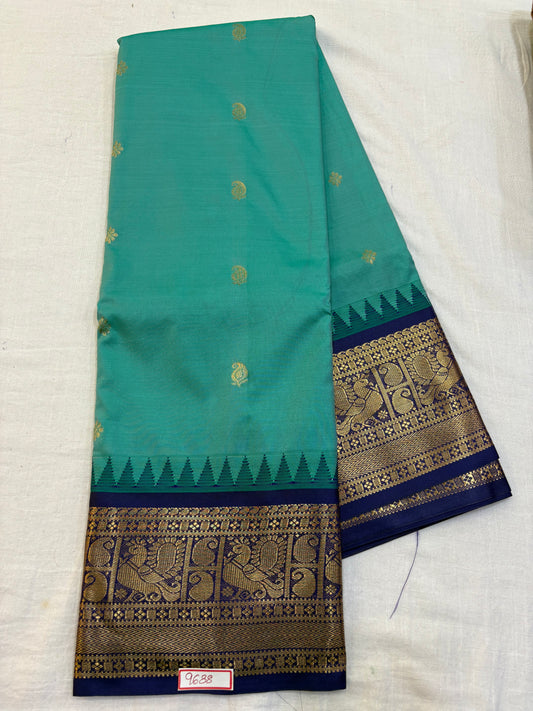 Semi Gadwal silk small border Saree